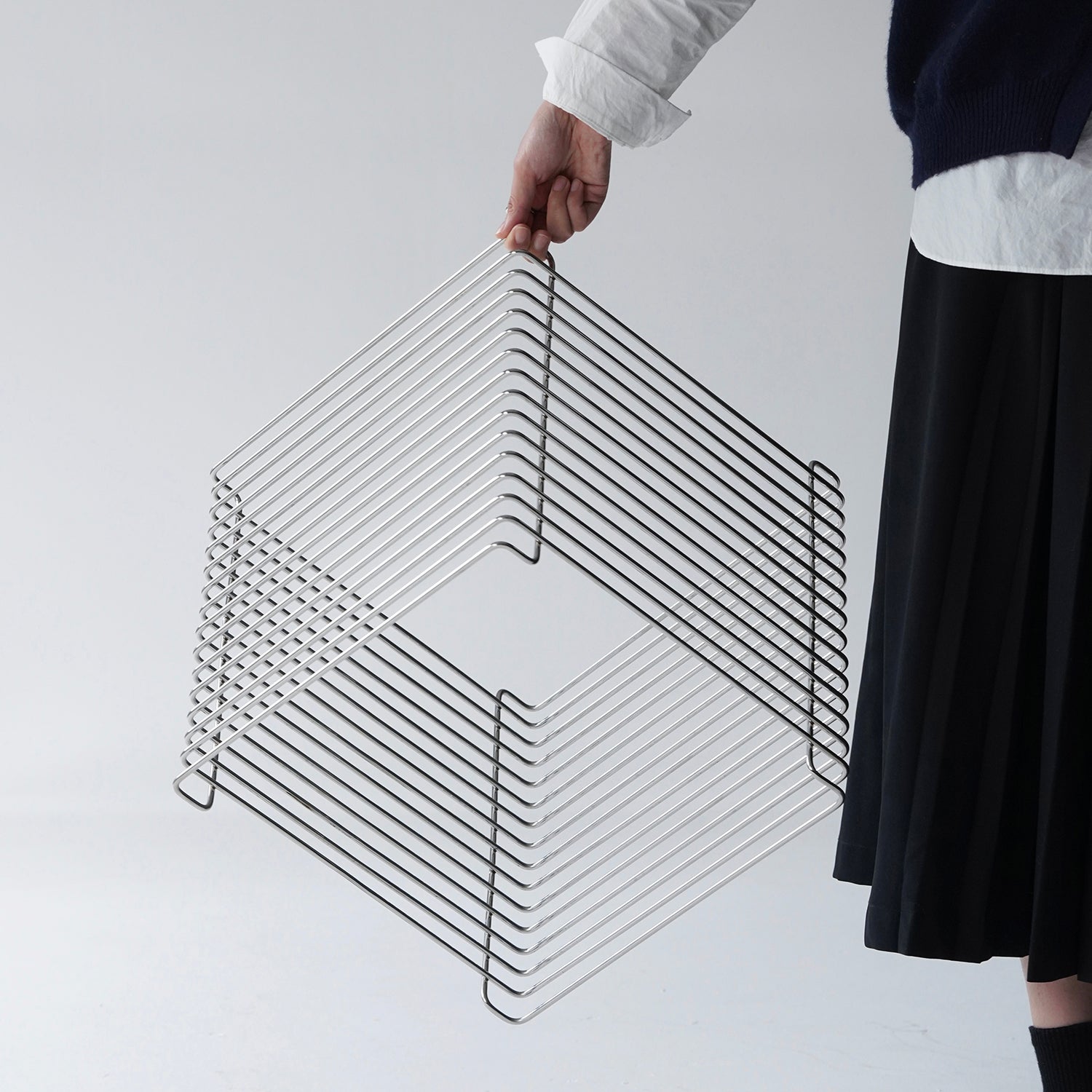 Panton Side Table Minimalist Steel Side Table PANTON WIRE – LOFT HOME