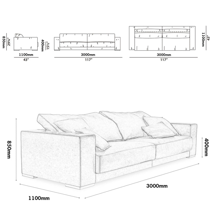Minimalist suede fabric 4 seater sofa budapest size charts.