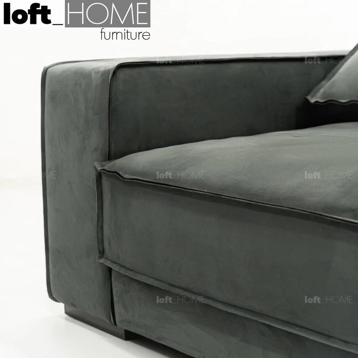 Minimalist suede fabric 4 seater sofa budapest conceptual design.