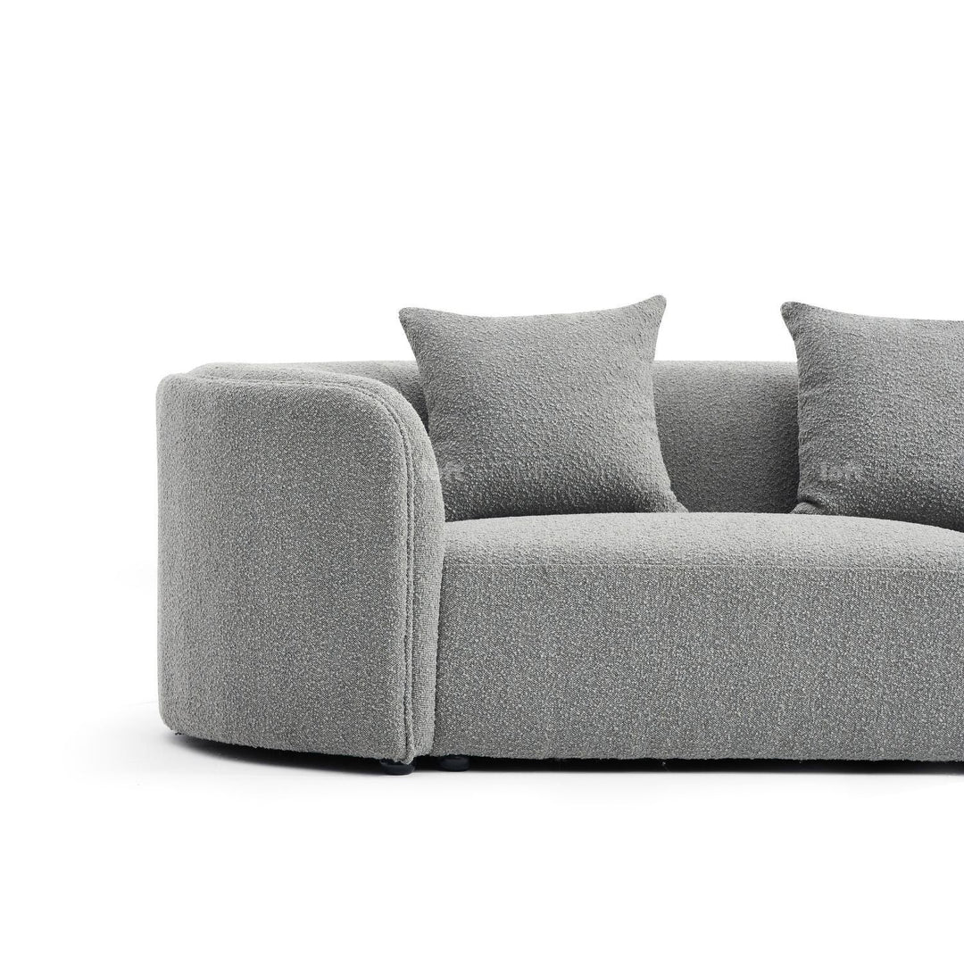 Minimalist Teddy Fabric L Shape Sectional Sofa PIERRE 4+L