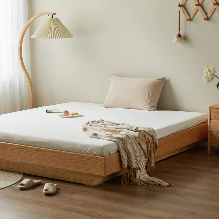 Minimalist water proof fabric bed sheet pure in close up details.