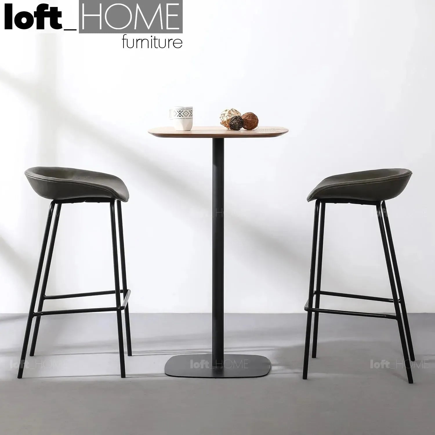 Minimalist Wood Bar Table FANE – LOFT HOME