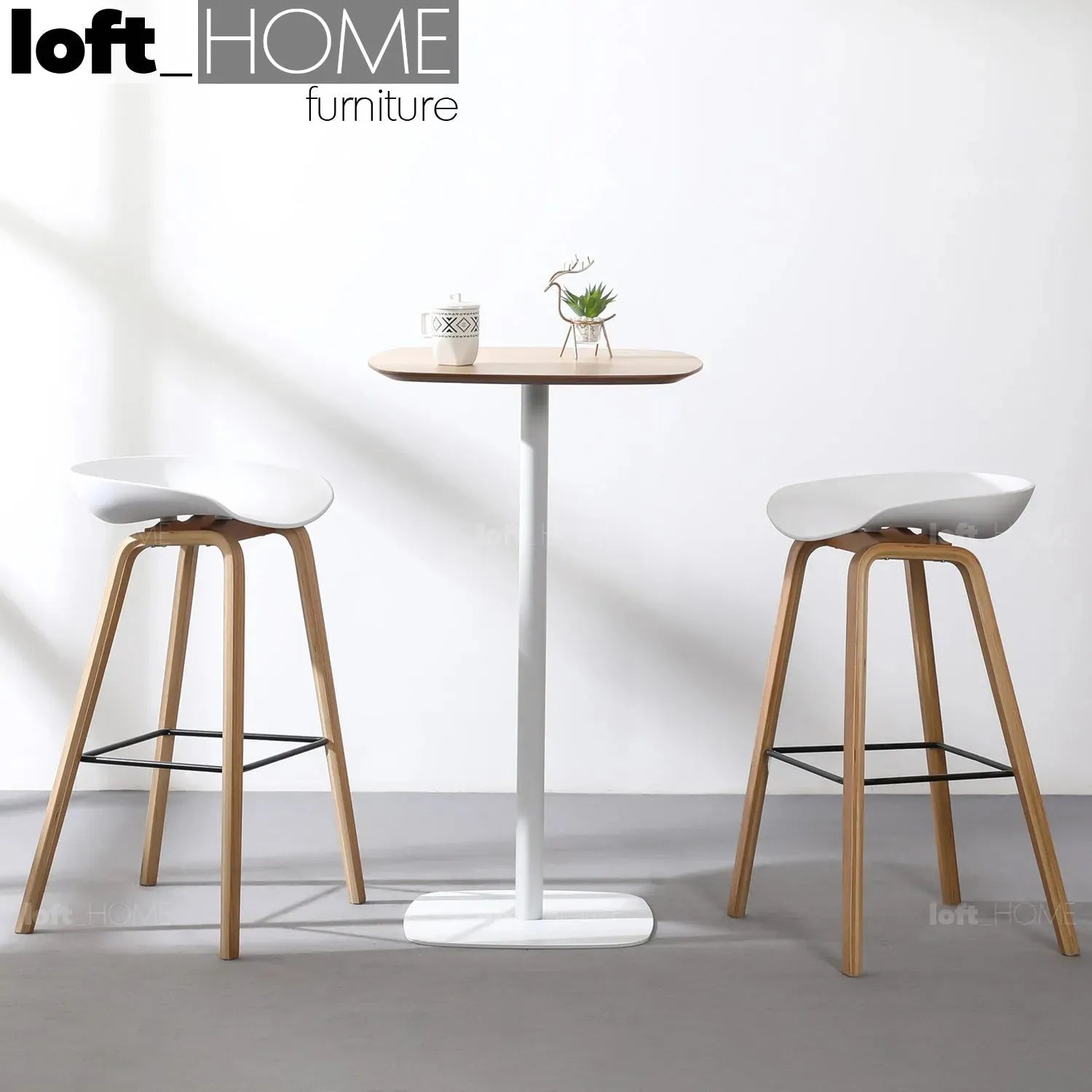 Minimalist Wood Bar Table FANE – LOFT HOME