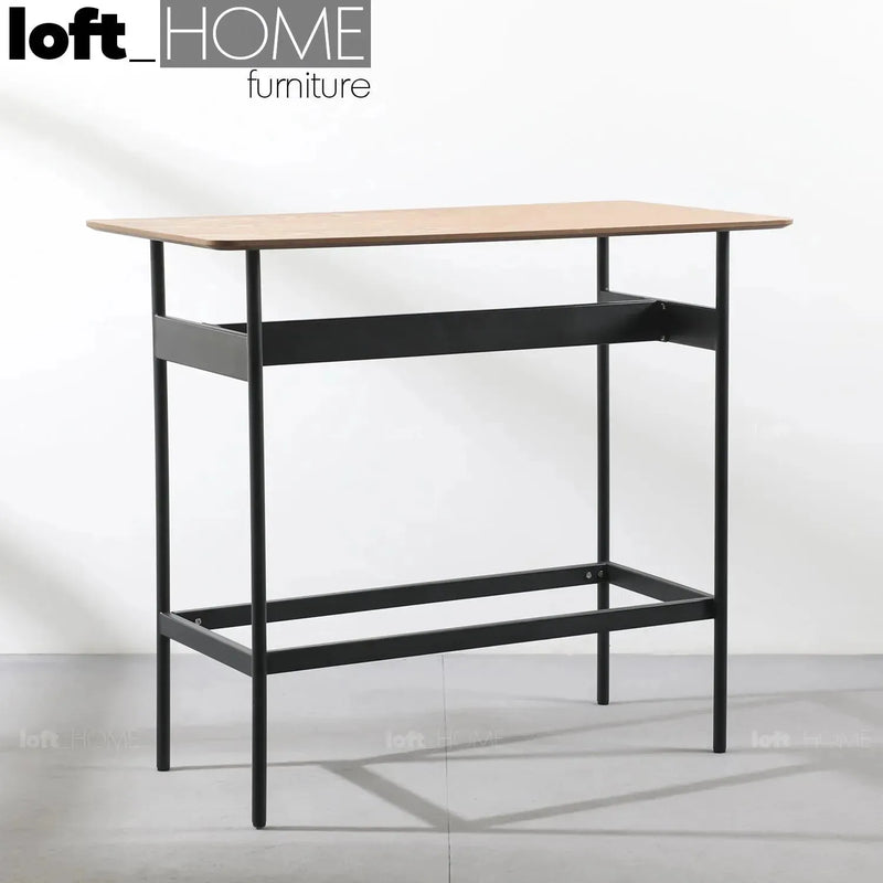 Industrial wood bar table paxon color swatches.
