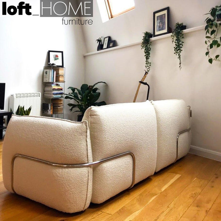 Modern boucle 3 seater sofa dion situational feels.