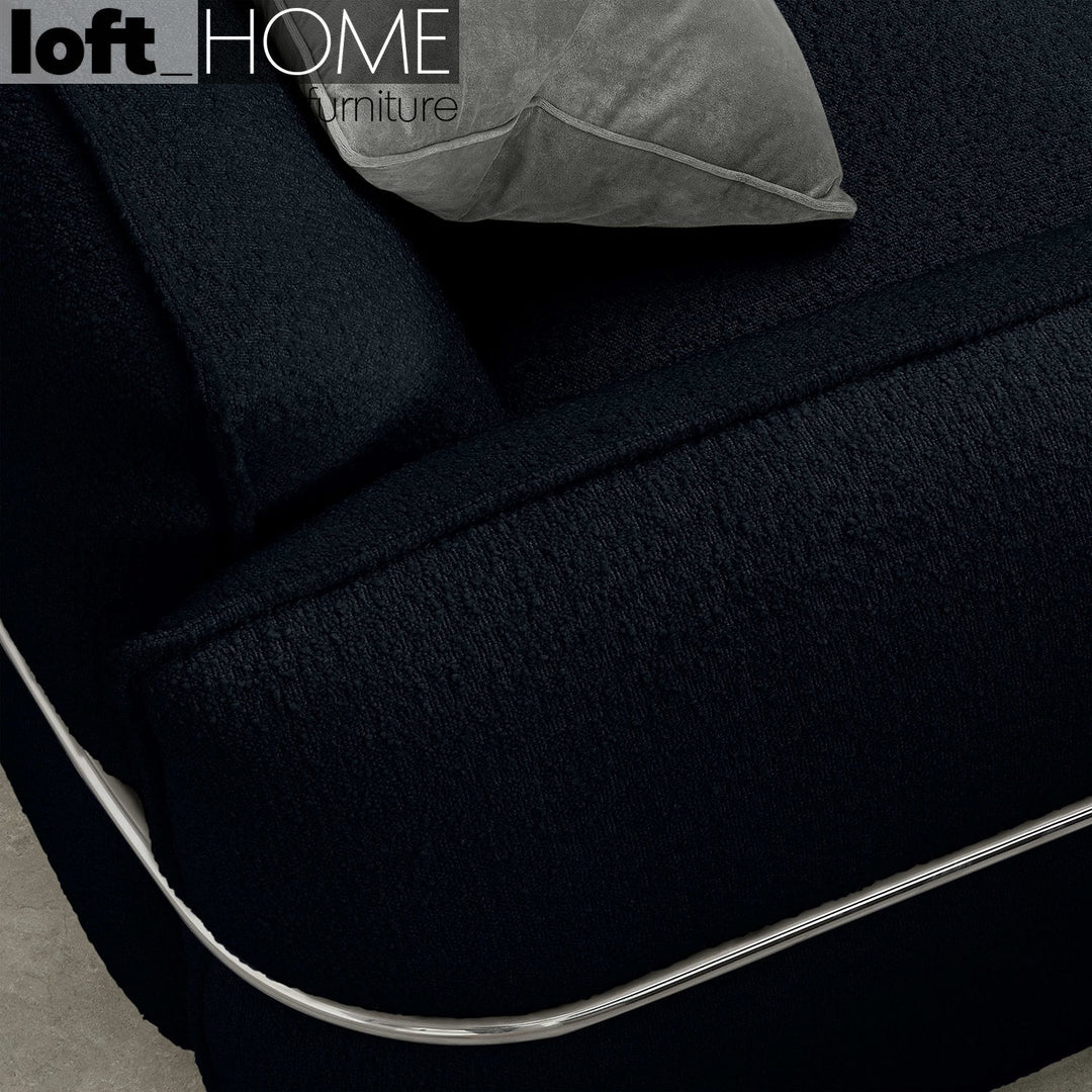 Modern boucle 3 seater sofa dion detail 6.