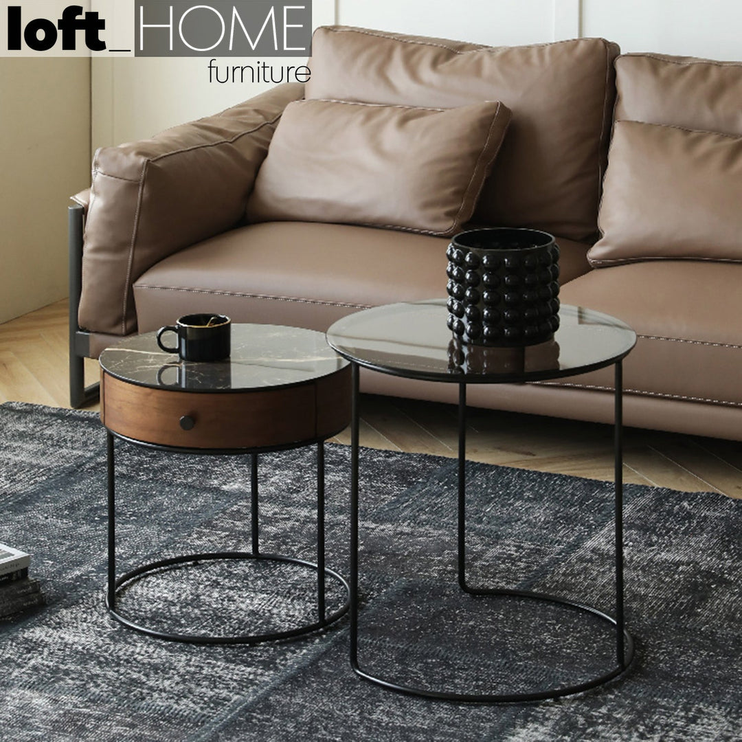 Modern ceramic coffee table maria primary product view.