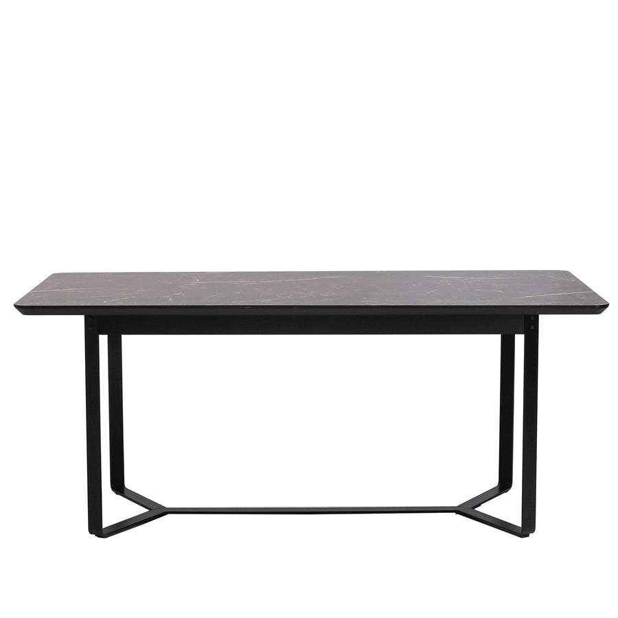 Modern ceramic dining table aria in white background.