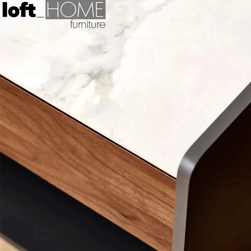 Modern ceramic side table alvin material variants.