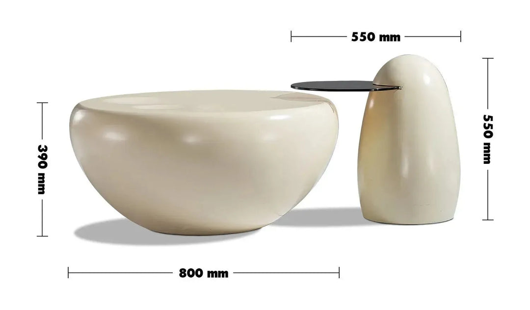 Contemporary polyurethane coffee table 2pcs set cat paw size charts.