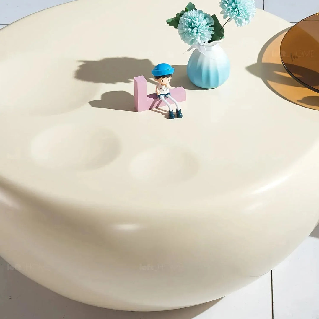 Contemporary polyurethane coffee table 2pcs set cat paw situational feels.