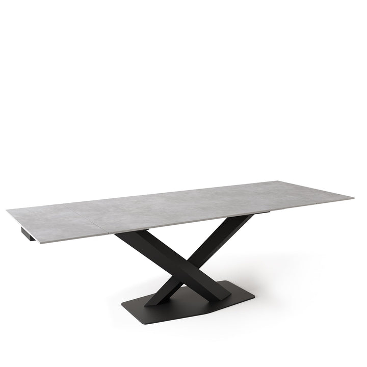 Modern extendable sintered stone dining table stratos environmental situation.