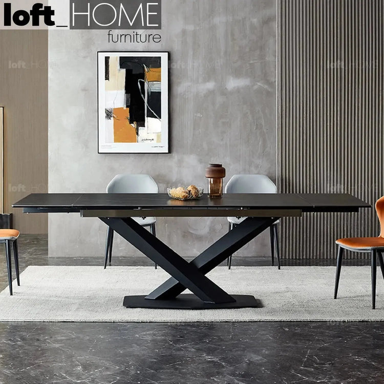 Modern Extendable Sintered Stone Dining Table STRATOS Good to Know Preview-1