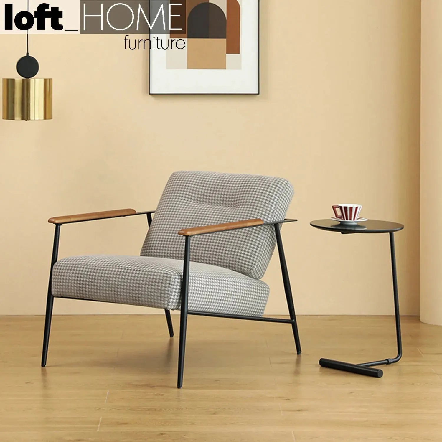 Industrial fabric 1 seater sofa lars material variants.
