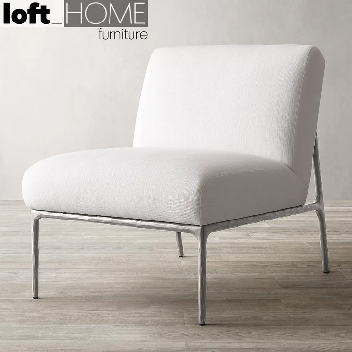 Modern fabric 1 seater sofa thaddeus armless with context.