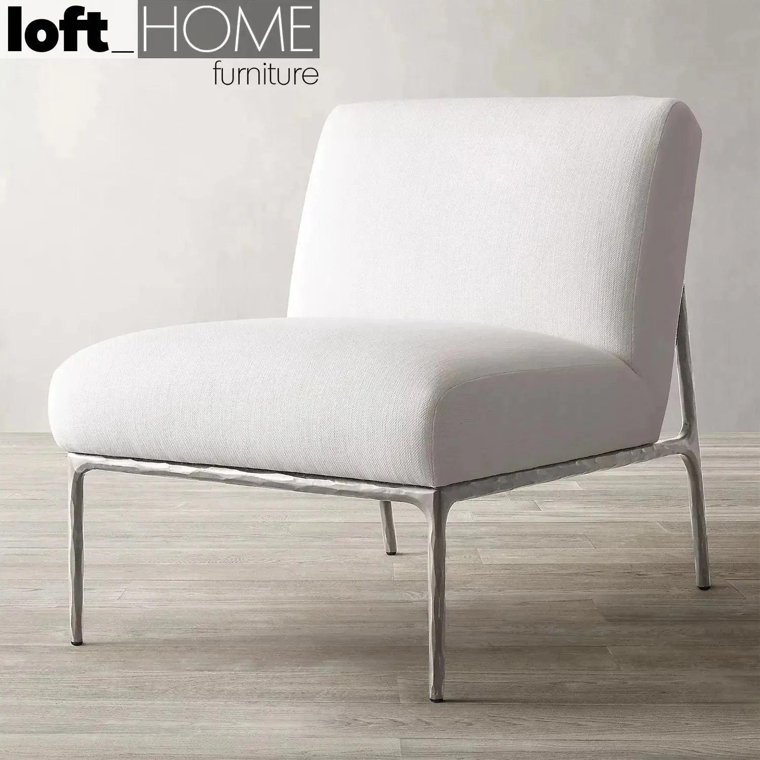 Industrial fabric 1 seater sofa thaddeus armless in real life style.