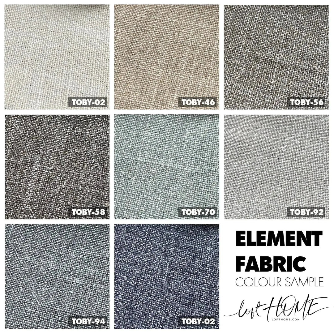 Industrial fabric 1 seater sofa thaddeus armless material variants.