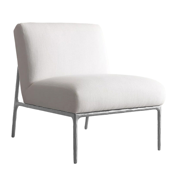 Modern fabric 1 seater sofa thaddeus armless detail 1.