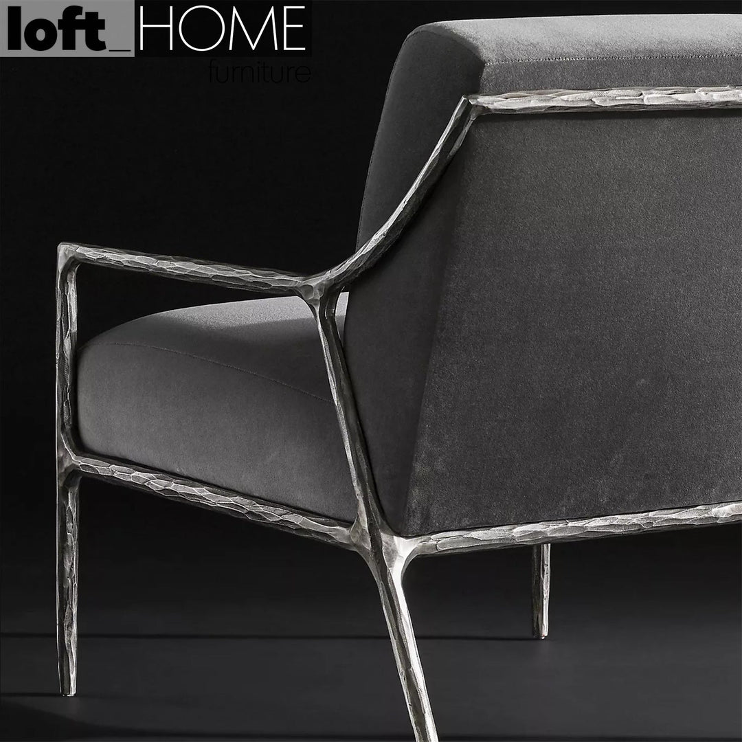 Modern fabric 1 seater sofa thaddeus slope conceptual design.