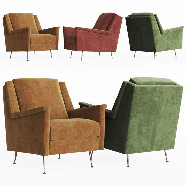 Modern fabric 1 seater sofa wayne conceptual design.