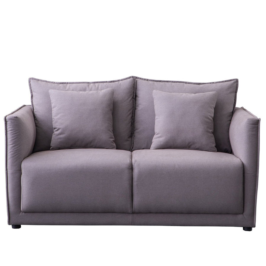 Modern fabric 2 seater sofa adam in white background.