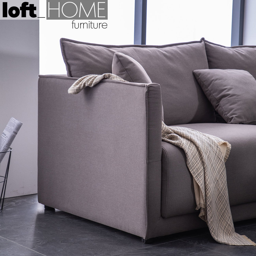 Modern fabric 2 seater sofa adam conceptual design.