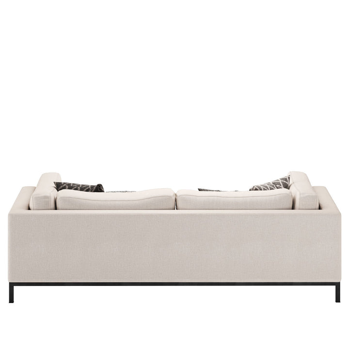 Modern fabric 2 seater sofa danny situational feels.