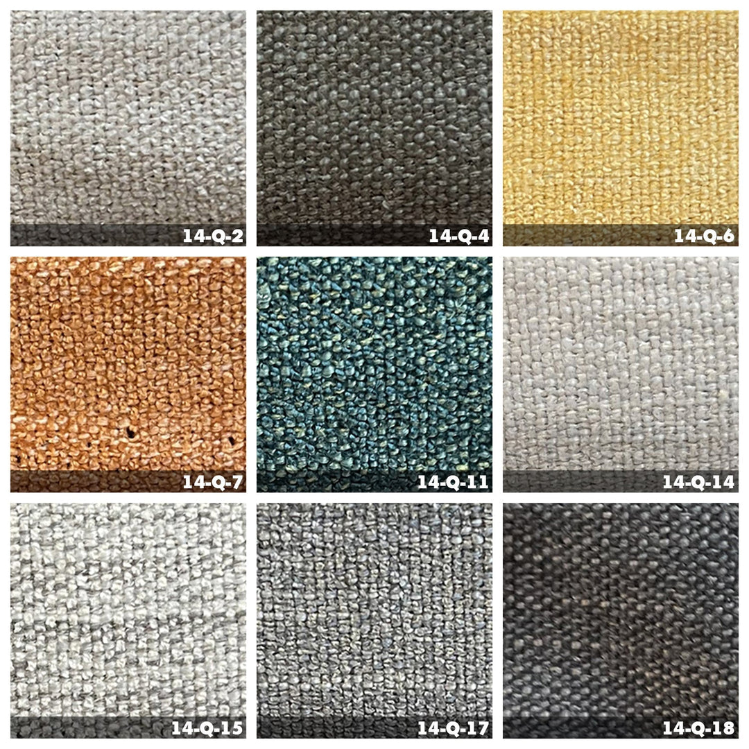 Modern fabric 2 seater sofa danny color swatches.