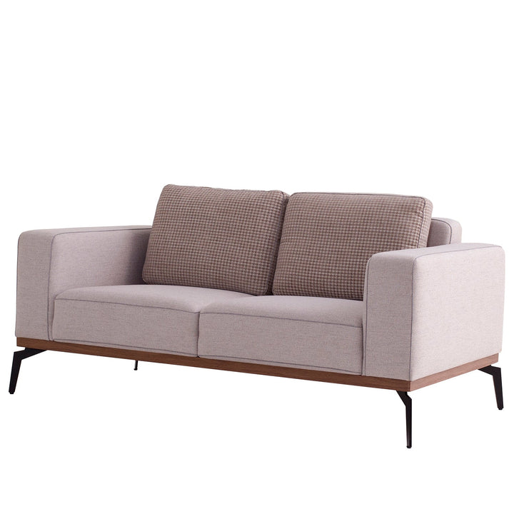 Modern fabric 2 seater sofa harlow in real life style.