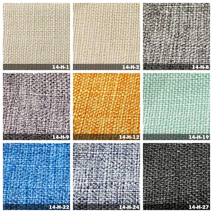 Modern fabric 2 seater sofa henri color swatches.