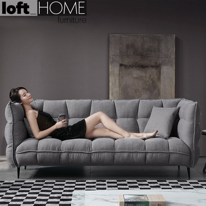 Modern fabric 2 seater sofa husk conceptual design.
