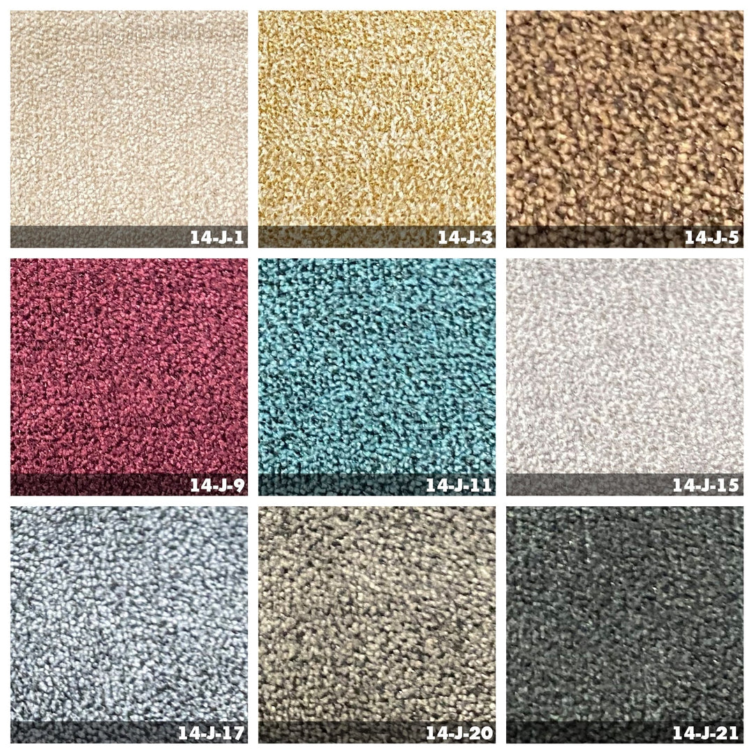 Modern fabric 2 seater sofa husk color swatches.