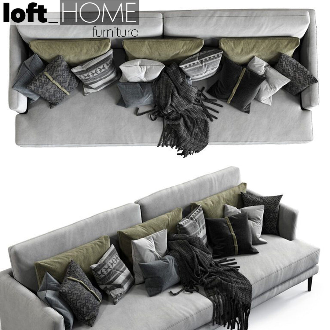 Modern fabric 2 seater sofa william conceptual design.