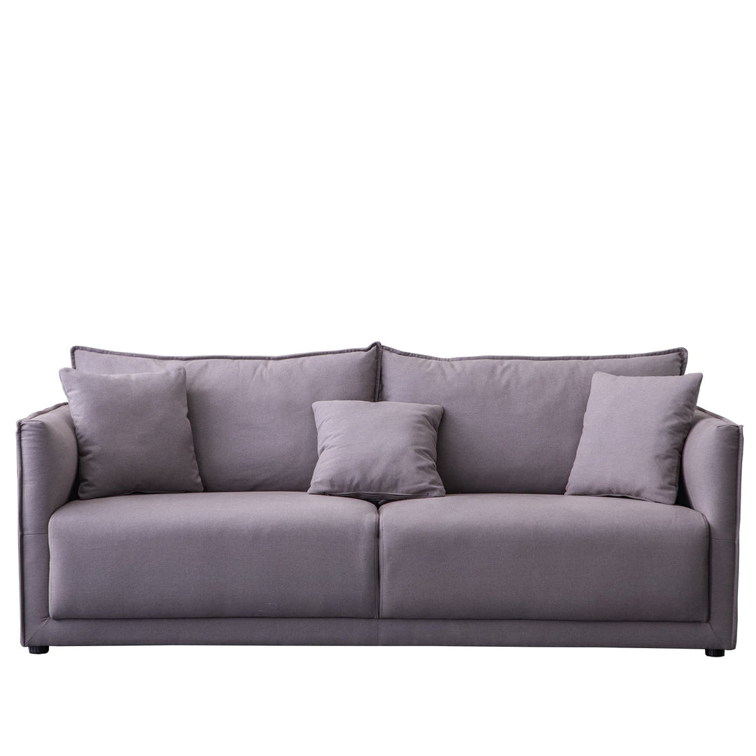 Modern fabric 3 seater sofa adam in white background.