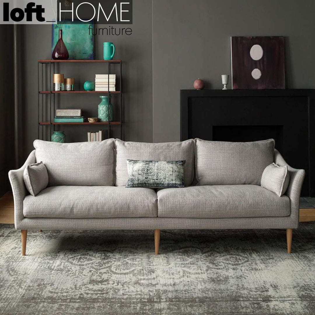 Modern fabric 3 seater sofa cammy primary product view.