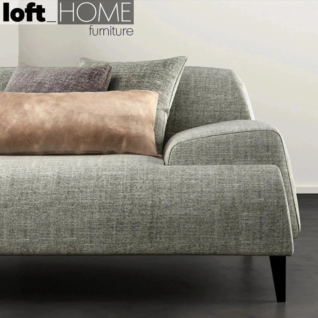 Modern fabric 3 seater sofa cave environmental situation.