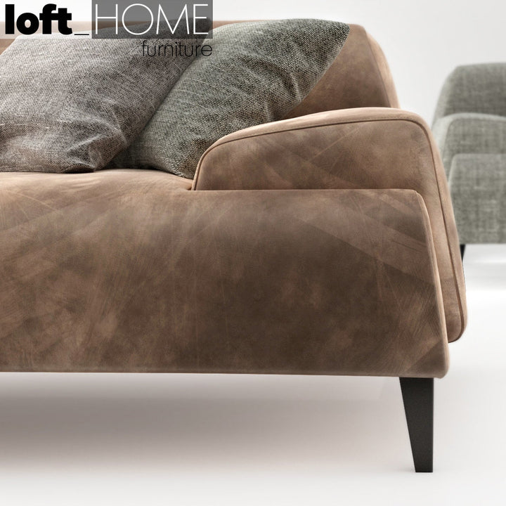 Modern fabric 3 seater sofa cave conceptual design.