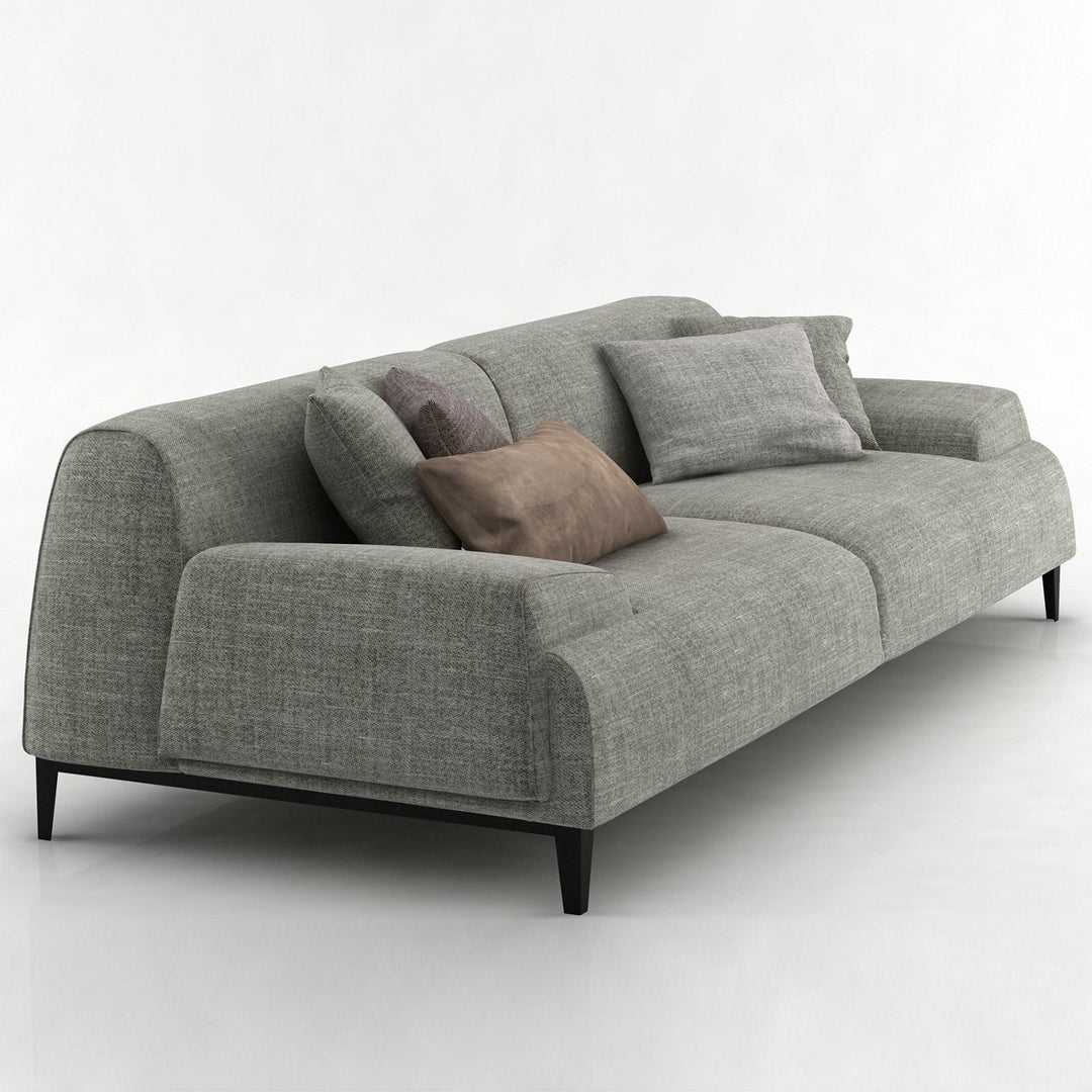 Modern fabric 3 seater sofa cave situational feels.
