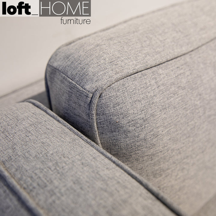 Modern fabric 3 seater sofa danny in panoramic view.