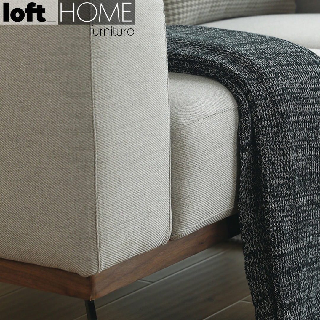 Modern fabric 3 seater sofa harlow conceptual design.