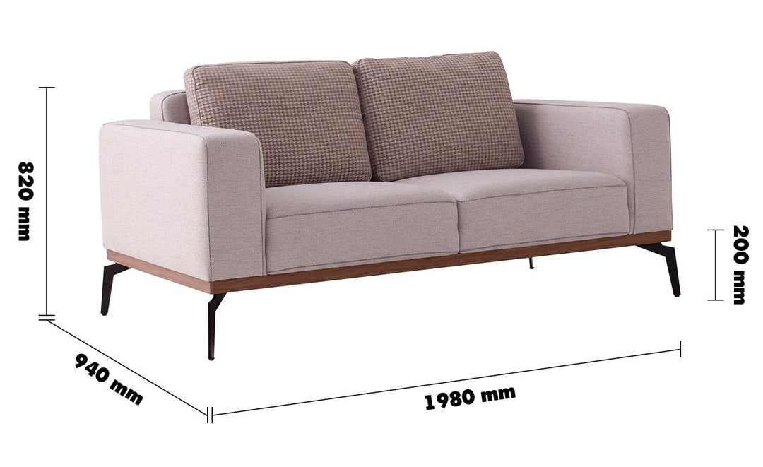 Modern fabric 3 seater sofa harlow size charts.