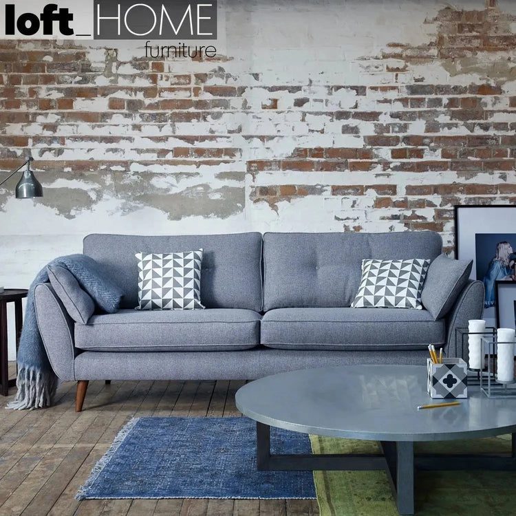 Scandinavian Fabric 3 Seater Sofa HENRI Good to Know Preview-1
