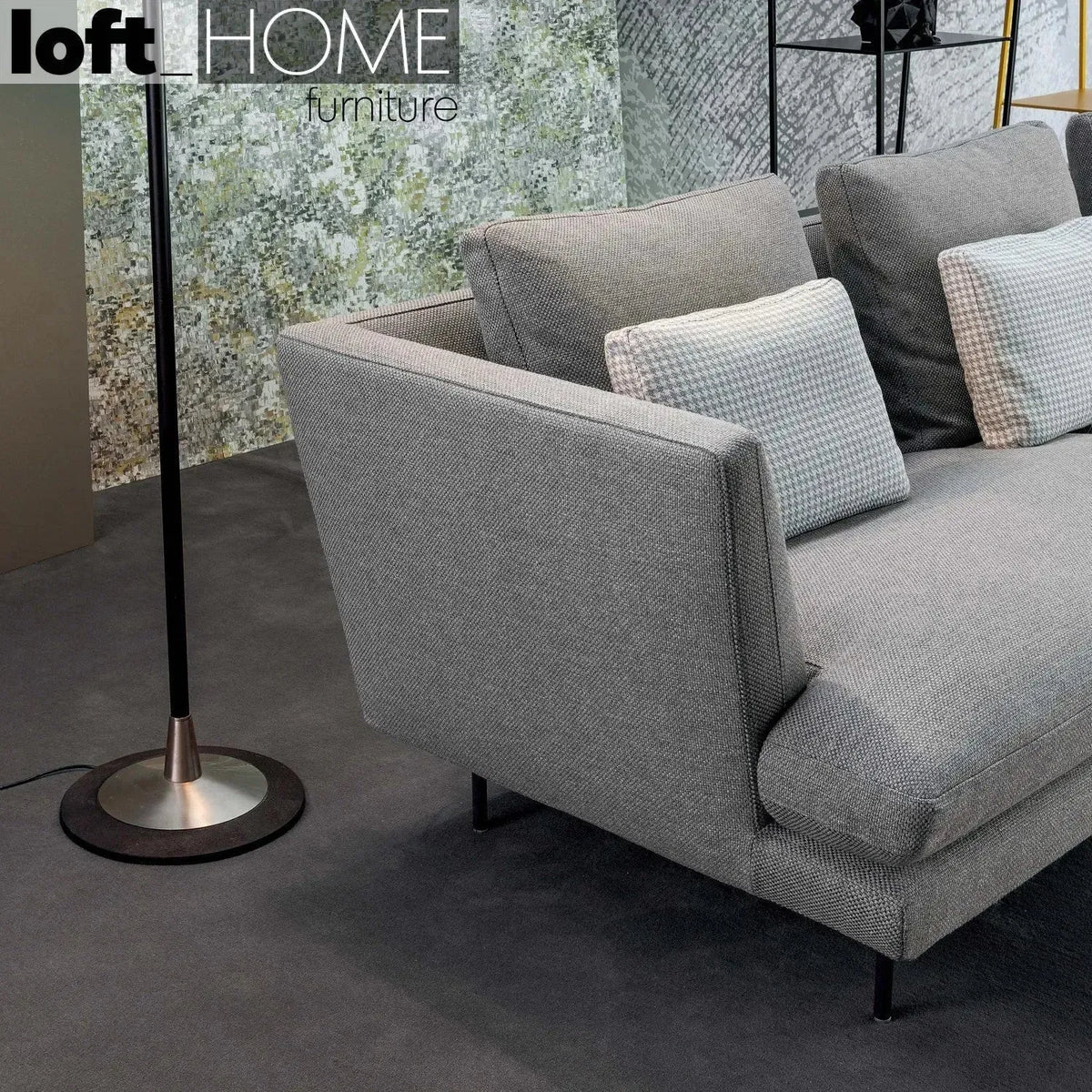 Modern fabric 3 seater sofa lars conceptual design.