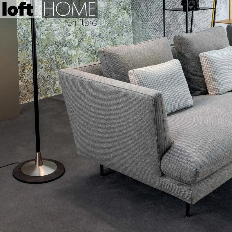 Modern fabric 3 seater sofa lars conceptual design.