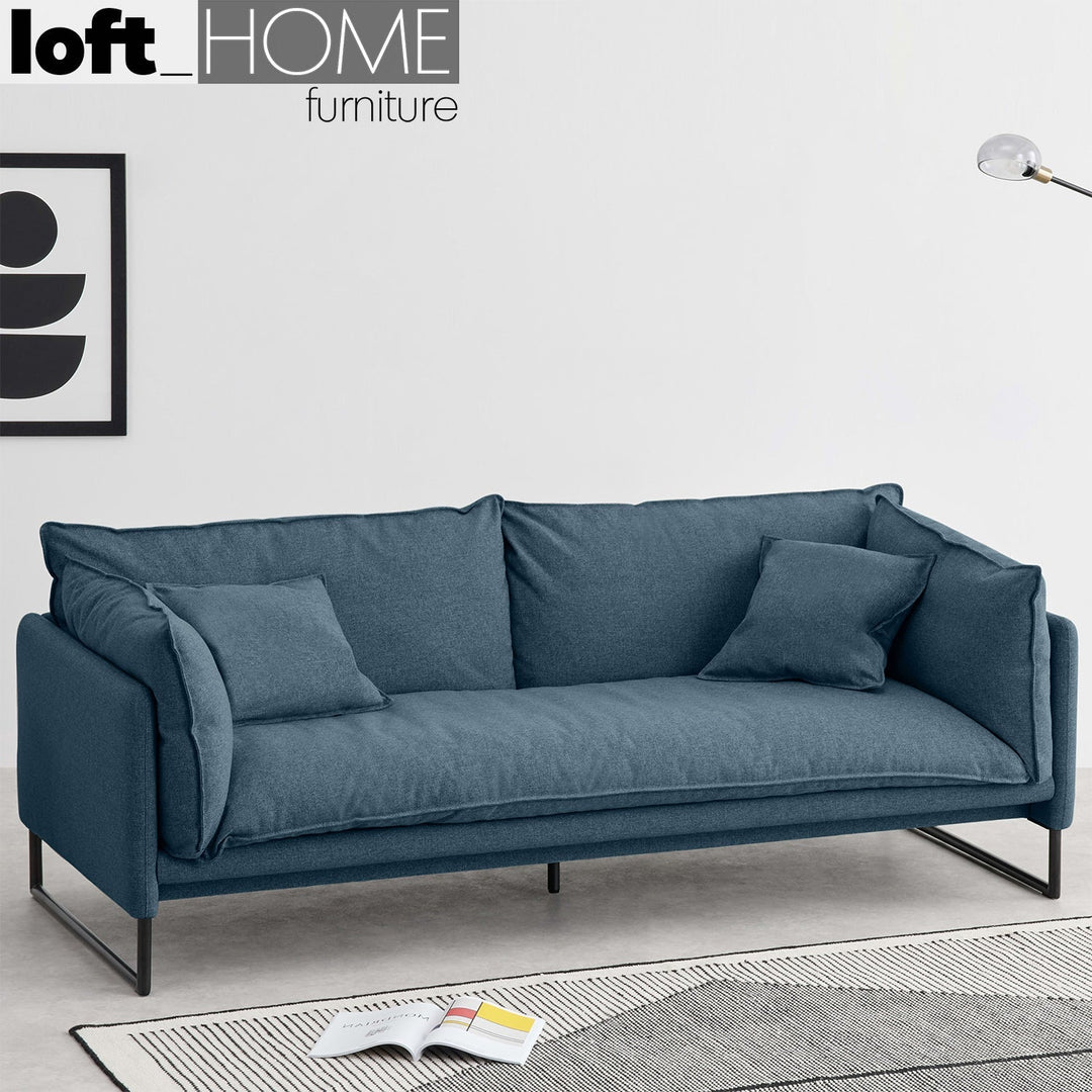Modern fabric 3 seater sofa malini situational feels.