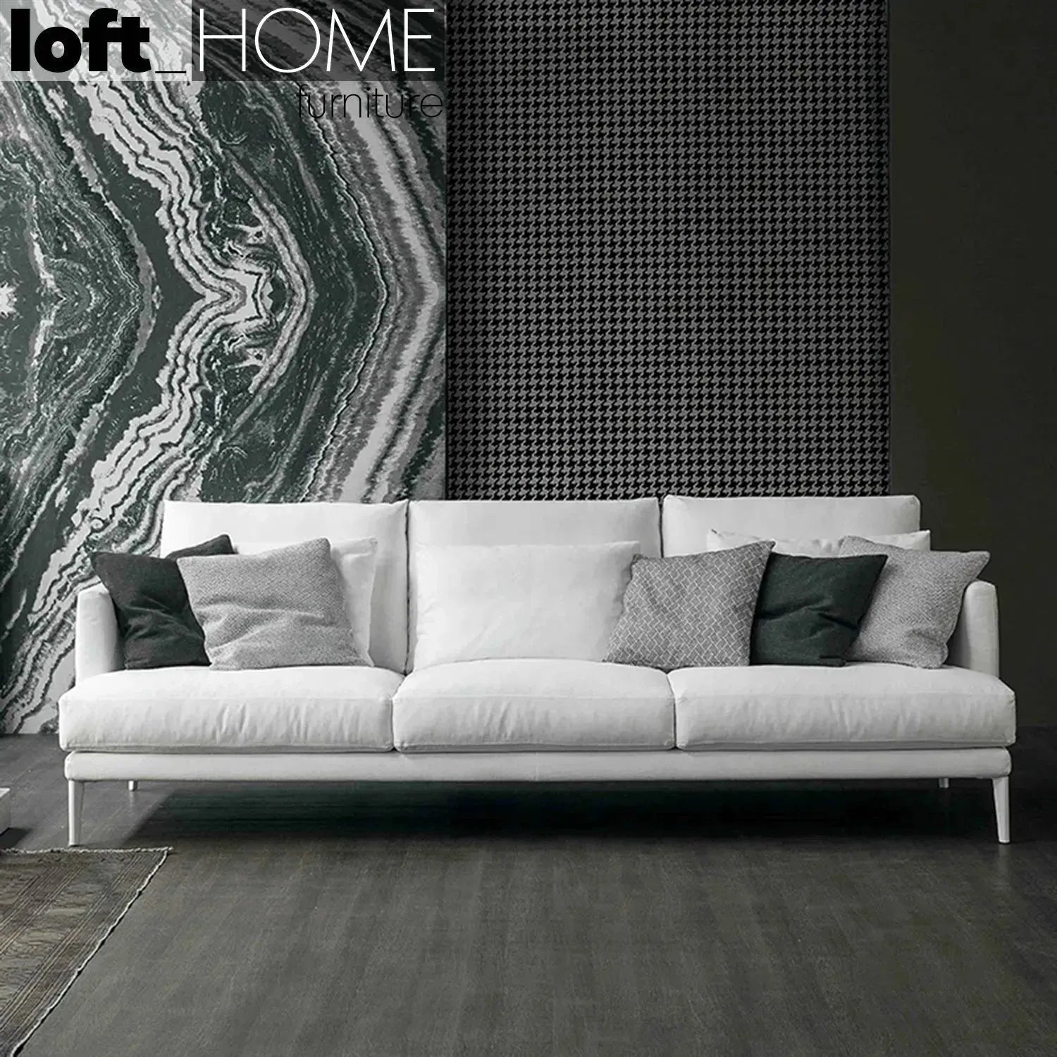 Modern Fabric 3 Seater Sofa WILLIAM – LOFT HOME