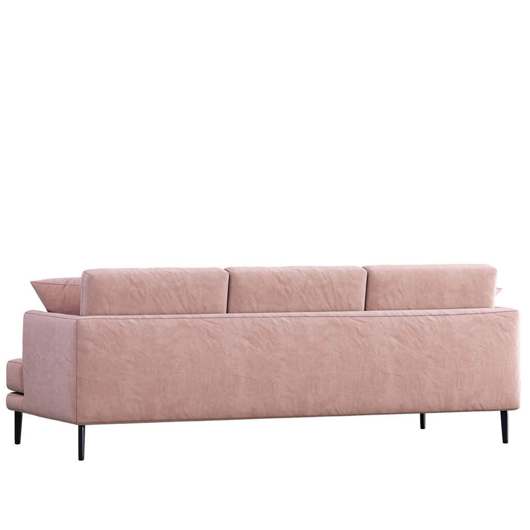 Modern fabric 3 seater sofa william in panoramic view.