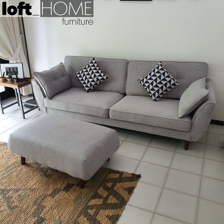 Modern fabric 4 seater sofa henri conceptual design.