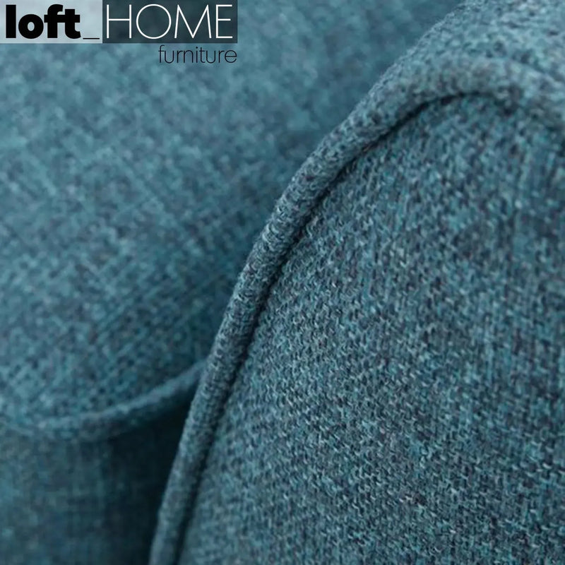 Modern fabric 4 seater sofa henri in panoramic view.