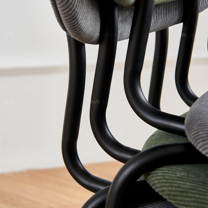 Modern fabric dining chair 2pcs set new school environmental situation.